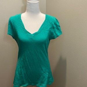 INC International Concepts Teal Green scoop neck T-shirt - Medium
